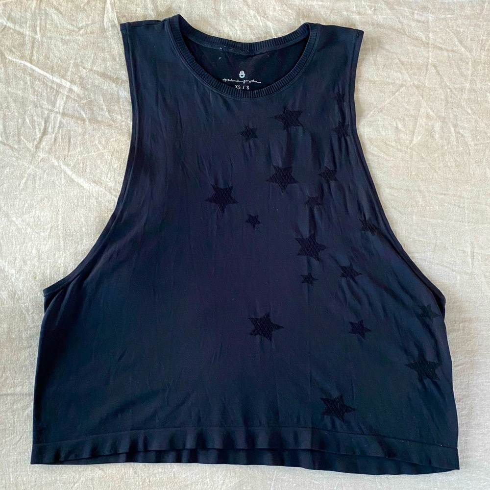 Spiritual Gangster Blue Workout Star Tank